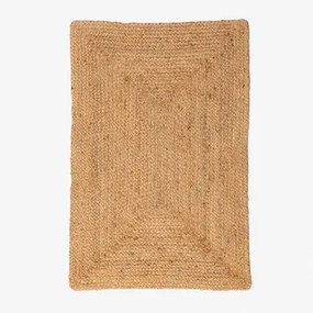 Wycieraczka Prostokątna 60x90 Cm Z Naturalnego Juty Airo Yute - Sklum