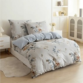 PrzytulneMieszkanie.pl PrzytulneMieszkanie.pl Pościel z mikroflanelu KWIANO szara Rozmiar pościeli: 70 x 90 cm | 140 x 200 cm