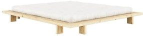 Łóżko dwuosobowe z litego drewna sosnowego ze stelażem 180x200 cm Japan – Karup Design