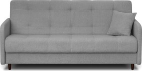 Sofa z Funkcją Spania TIVOLI Rozkładana Dwuosobowa Szara Boucle Nowoczesna