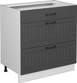 Szafka dolna do kuchni antracytowy domek wiejski 80x51.6x82 fame-line
