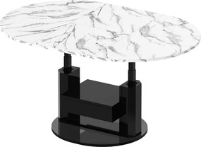 Regulowany ławostół z szufladą Primo Max imitacja marmuru połysk