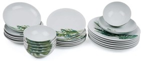 24-częściowy zestaw talerzy porcelanowych Kutahya Tracio