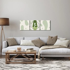 Obraz - Hipisi, lampa lawowa (z zegarem) (90x30 cm)