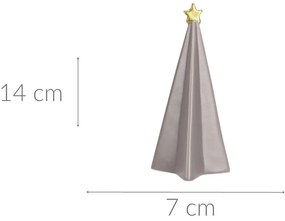 Choinka dekoracyjna z gwiazdą, 14 cm