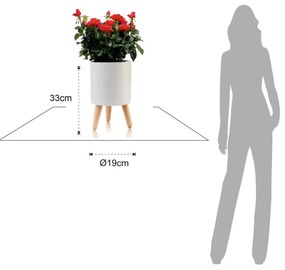 Plastikowa doniczka samonawadniająca ø 19 cm Calla – Tomasucci