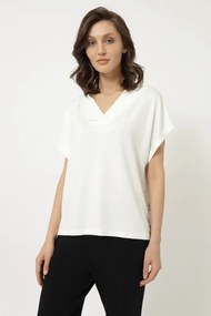 Damska bambusowa piżama CHIARA M Kremowy / Czarny