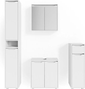 Zestaw mebli łazienkowych biały 60x30x62 ruben