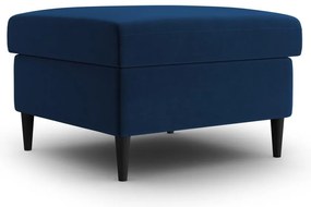 Niebieski aksamitny podnóżek Kyoto – Cosmopolitan Design