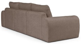 Brązowa sofa z materiału bouclé 287 cm Mirel – Rodier