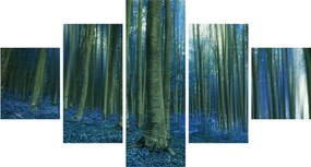 Obraz - Niebieski las (125x70 cm)