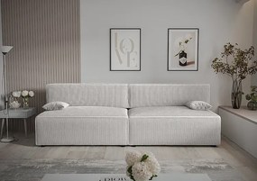 Biała rozkładana sofa - Lider 3X