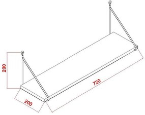 Biała półka Armoni – Kalune Design