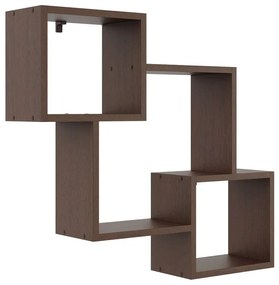 Skandynawska wisząca półka w kolorze wenge - Minis