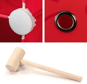 Czerwony regał RED RACK HIGH- system wtykowy