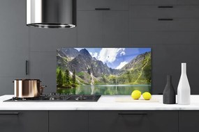 Panel Szklany Krystaliczne Jezioro W Górach