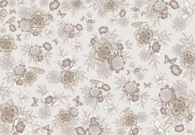 Fototapeta - Vintage Flowers (196x136 cm)