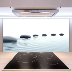 Panel Szklany Spokój Zen: Kamienie i Woda