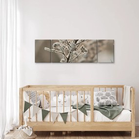 Obraz - Roślina w mrozie (170x50 cm)