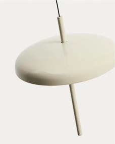 Jasnoszara lampa sufitowa LED ze ściemniaczem z metalowym kloszem ø 16 cm Porte – Kave Home