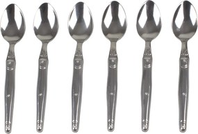 Zestaw 6 łyżeczek do kawy ze stali nierdzewnej Laguiole JEAN DUBOST