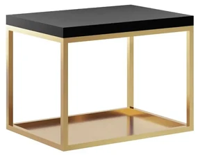 Szafka pod umywalkę nablatową ARTEM GOLD 75x43 cm złoty/czarny BALTICA DESIGN