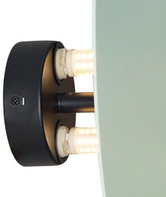 Designerski Kinkiet / Lampa scienna zielony organiczny 20 cm 2-źródła światła - PulleyDesignerski Oswietlenie wewnetrzne