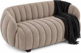 Ciemnobeżowa nowoczesna sofa dwuosobowa do salonu K7-C24