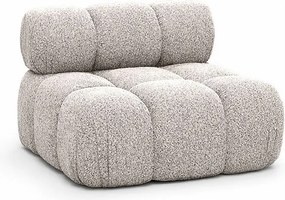 Moduł środkowy do systemu modułowego, tkanina bukla Abriamo, Beżowy, Selia