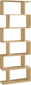 Regał asymetryczny nowoczesny Faro 061, dąb artisan, 190 cm