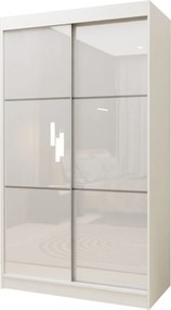 Szafa Przesuwna VITALE 120 cm Szafa Dwudrzwiowa Biała
