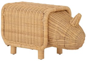 Rattanowy stołek dla dzieci Soffe − Bloomingville Mini