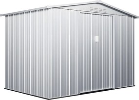 Wiata ogrodowa LINUS ze stali galwanizowanej w kolorze szarym – 4,91 m²