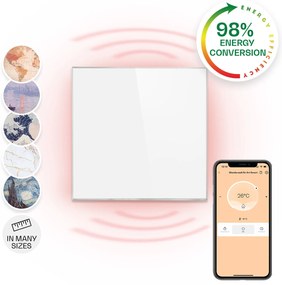 Klarstein Wonderwall Smart 360W 60x60cm Panel na podczerwień Biały