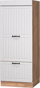 Szafka do mikrofalówki biały domek wiejski 60x58.1x153.6 fame-line