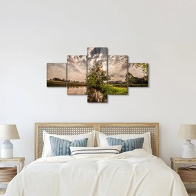 Obraz natury z promieniami (125x70 cm)