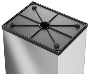 Samozamykający śmietnik na odpady Big-Box XL, 52 l, zbiorczy, nierdzewny polerowany