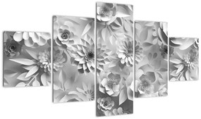 Obraz - Białe kwiaty (125x70 cm)
