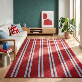 Czerwony/niebieski dywan 120x170 cm Riviera – ESTE