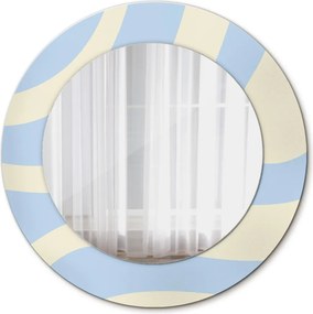 Lustro z nadrukiem dekoracyjne okrągłe Abstrakcyjny kształt