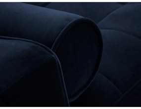 Niebieska aksamitna rozkładana sofa Milo Casa Santo