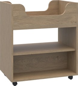 Szafka mobilna do strefowania przestrzeni Smart z półką dwustronną, index KG-SZM-2P-PD