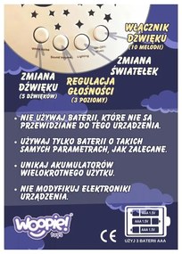 Woopie baby przytulanka usypiacz projektor 2w1 miś - 10 kołysanek