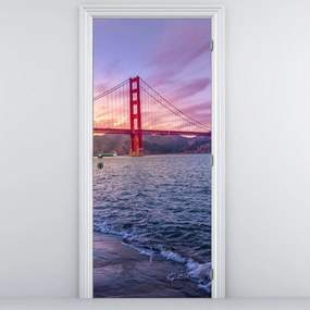 Fototapeta na drzwi - Most z zachodem Słońca (95x205cm)