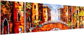 Obraz - Obraz olejny przedstawiający miasto III. (170x50 cm)