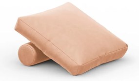 Różowa aksamitna poduszka do sofy modułowej Rome Velvet – Cosmopolitan Design