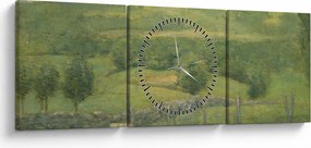 Obraz - Julian Alden Weir, Obweebetuck, reprodukcje (z zegarem) (90x30 cm)