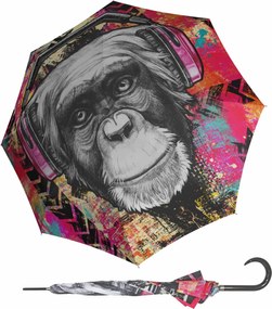 Doppler Modern Art Monkey damski parasol długi automatyczny