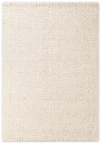 Kremowy dywan z mieszanki wełny tkany ręcznie 160x230 cm Majoli – Elle Decoration