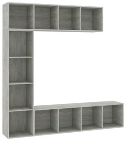 Modułowy potrójny regał wiszący beton B1-K96